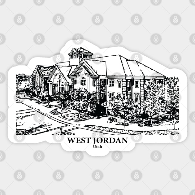 West Jordan - Utah Sticker by Lakeric